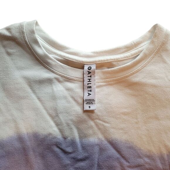 Athleta Balance Printed Sunshine Pullover Crew Neck Sweatshirt Size Small - Picture 10 of 12